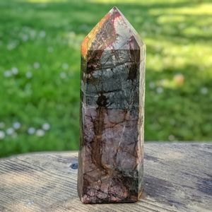 *SOLD* Cherry Creek Jasper lg polychrome Picasso healing crystal tower 1.5 lbs